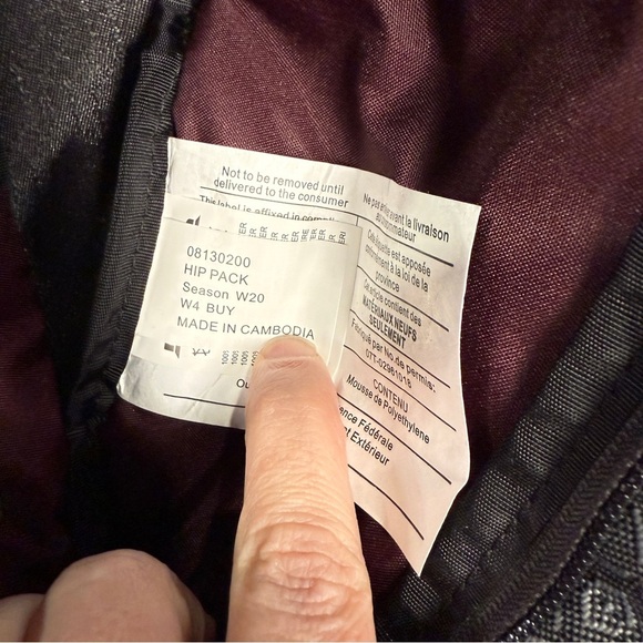 Dakine Gray and Black Patterned Hip Pack/Belt Bag with Adjustable Strap - Picture 6 of 7